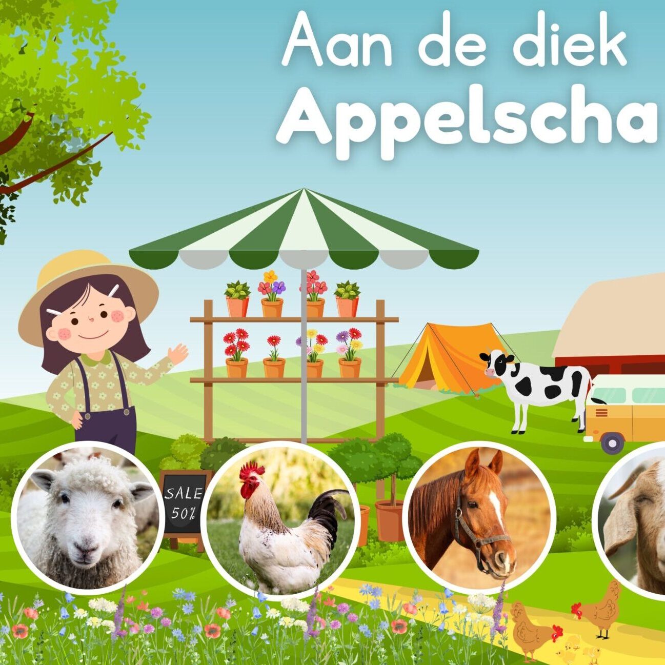Aan de diek Appelscha / Fochteloo